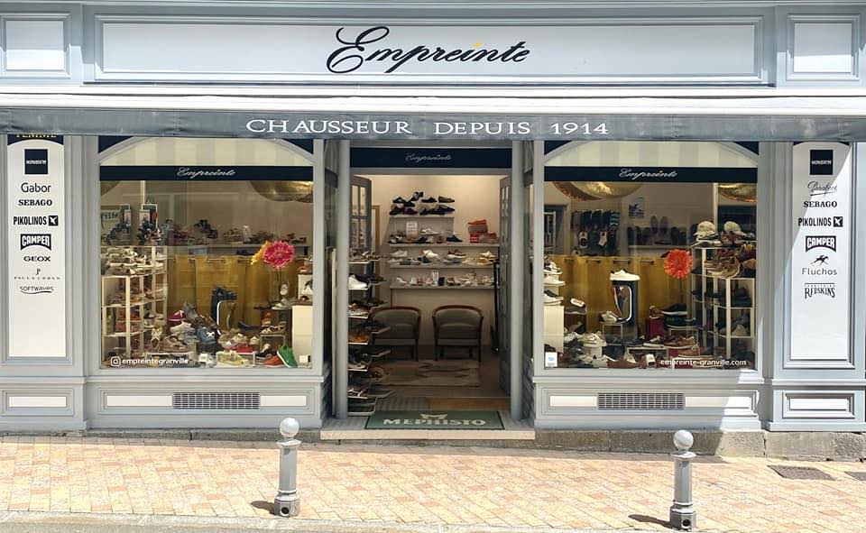 LE MAGASIN EMPREINTE CHAUSSURES (FEMMES ET HOMMES) À GRANVILLE ! VOTRE CHAUSSEUR SPÉCIALISÉ ! LE CONFORT ET LE STYLE NE FONT QU’UN ! Suivez toute l’actualité, découvrez les nouveautés de votre boutique et nos marques ici !