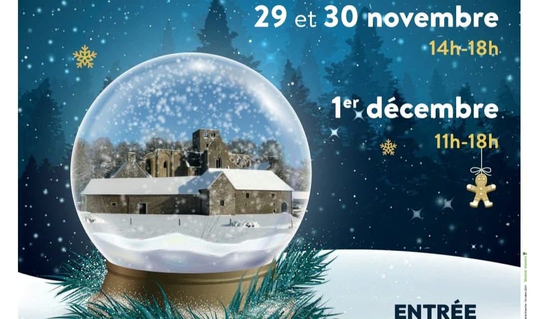 Marché de Noël Artisanal et gourmand à l’Abbaye de Hambye (50 Manche). Les 29, 30 novembre et 1er Décembre 2024. Entrée Gratuite.