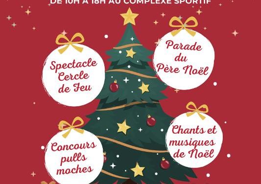 Marché de Noël à Pleine-Fougères le dimanche 15 Décembre 2024 de 10h00 à 18h00 au complexe sportif. Plus de 30 exposants, animations, restauration et buvette sur place.