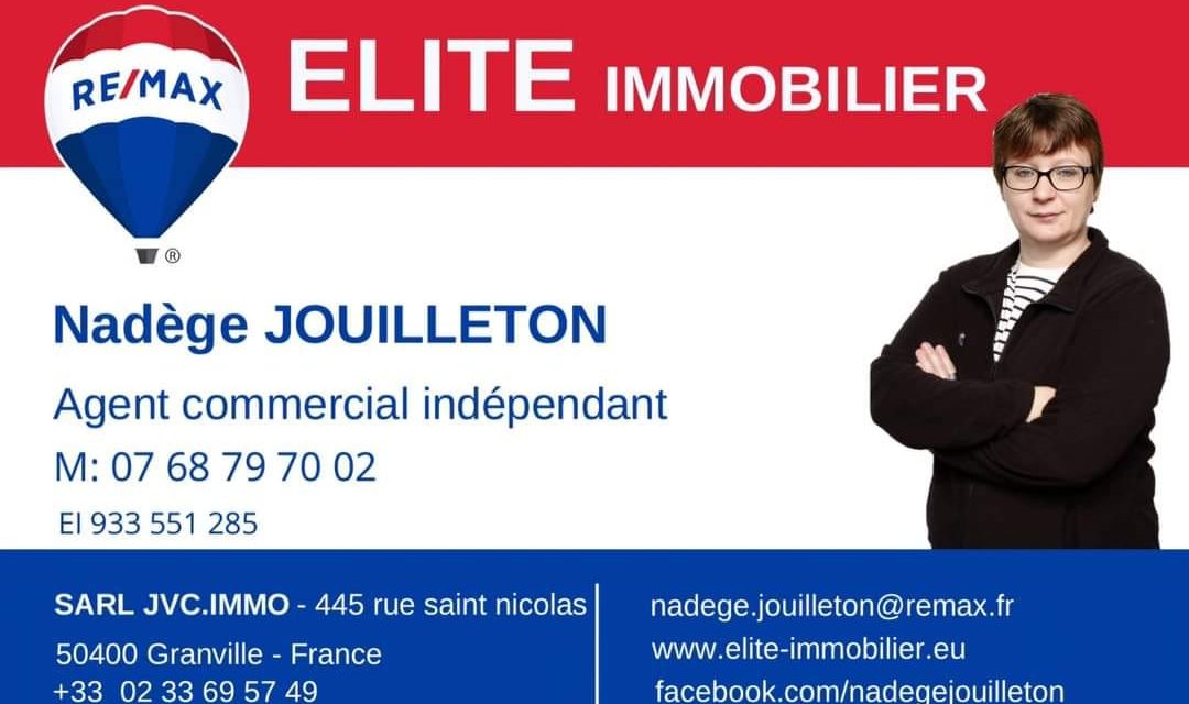 Contactez votre agent immobilier, Nadège Jouilleton Re/Max Elite. Sur toute la région d’Avranches (Manche 50).